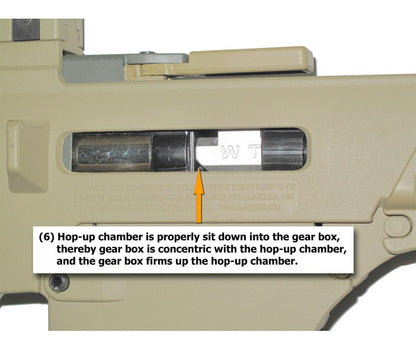 G36 series AEG Hop-up chamber, o-ring, compressor, hop up bucking and rivet