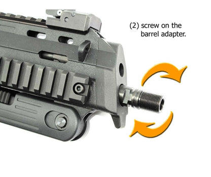 MP7（KSC、Umarex 'KWA'、Umarex 'VFC 2014'）筒適配器，+ M14