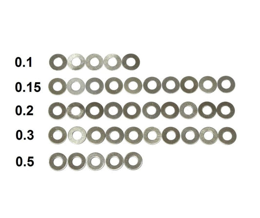 Washers (0.1x5, 0.15x10, 0.2x10, 0.3x10, 0.5x5)