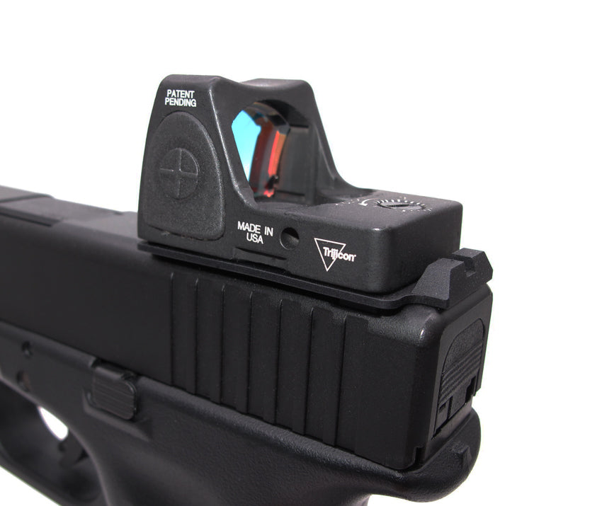 Glock series (T.Marui, WE) CNC Aluminium RMR Slim Mount & Rear Sight