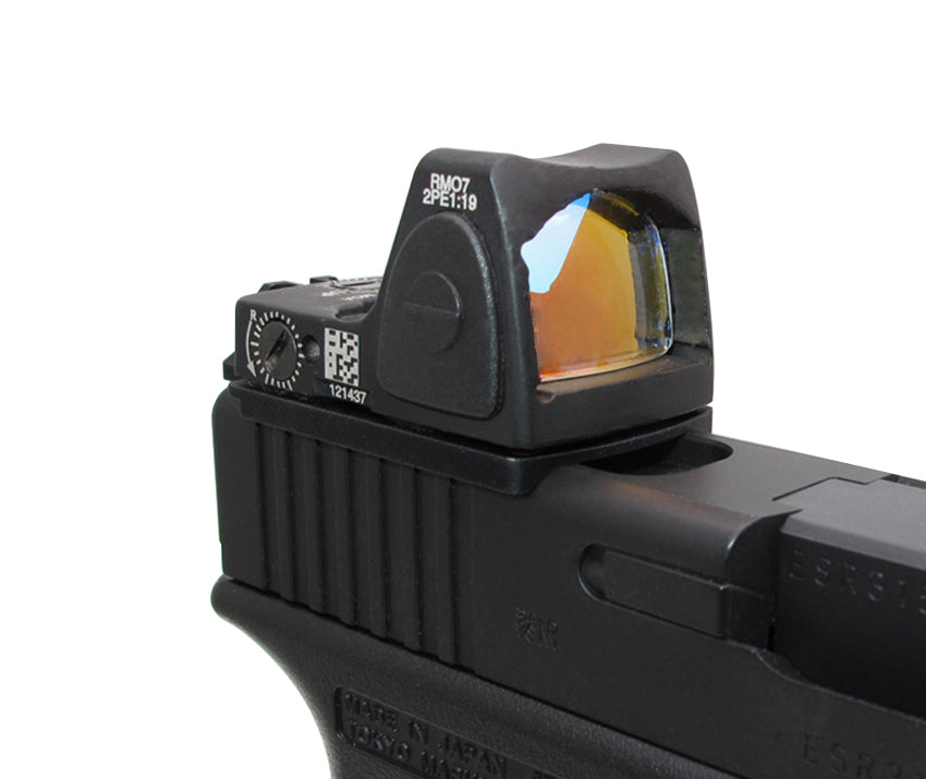 Glock series (T.Marui, WE) CNC Aluminium RMR Fiber Optic High Rear Sight