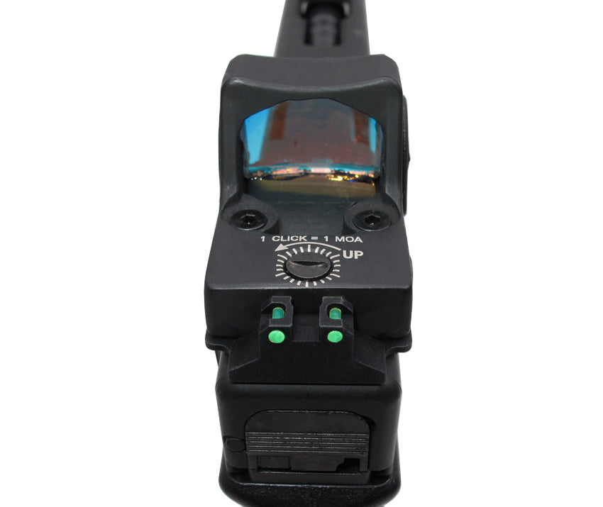 Glock series (T.Marui, WE) CNC Aluminium RMR Fiber Optic High Rear Sight