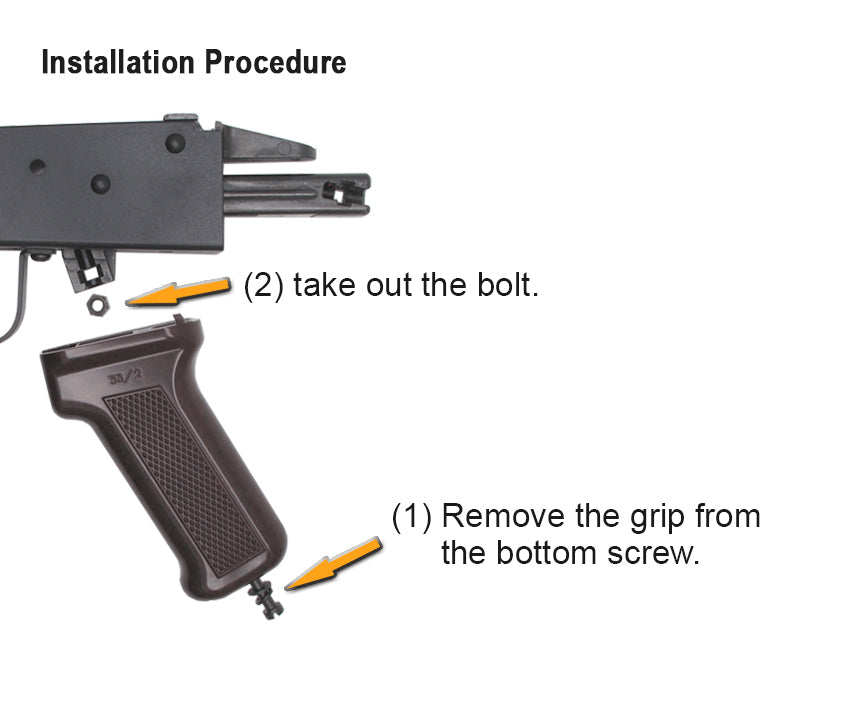 AKM (T.Marui GBB) CNC Steel & Aluminium Extendable Stock Kit