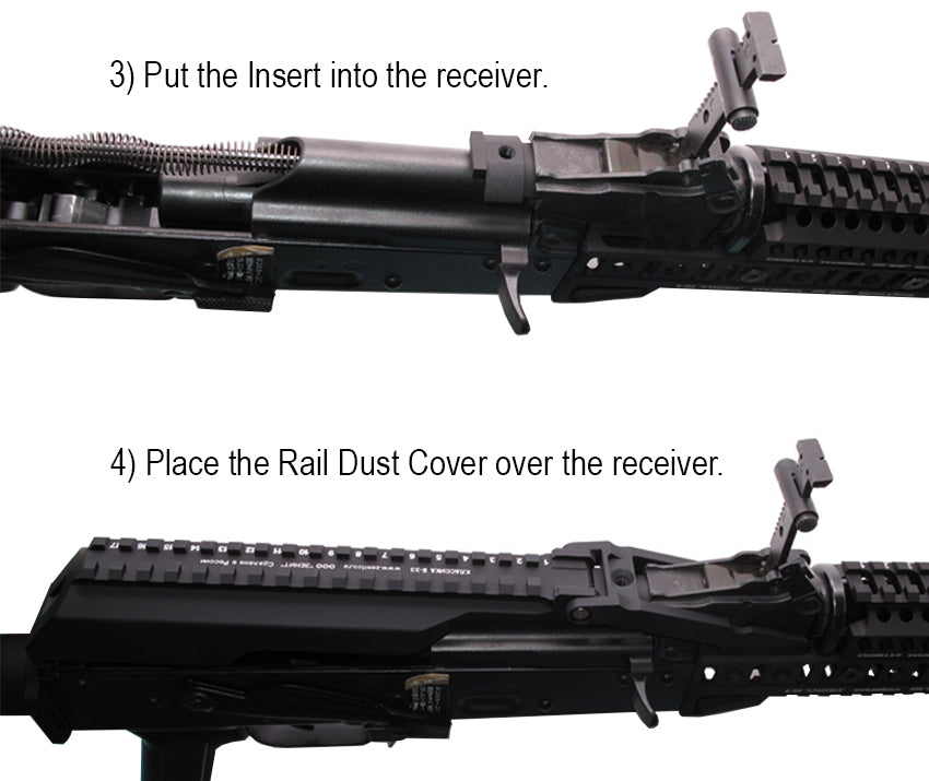 AKM (T.Marui GBB) CNC 6061 Aluminium B-33 (2022) Rail Cover