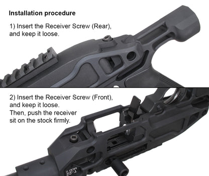 KC02 (KJ) CNC 6061 Aluminium Receiver T-22 MOD0